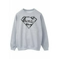 thumbnail image 1 of Superman Mens Marble Effect Logo Sweatshirt, 1 of 5