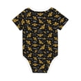 thumbnail image 6 of Rocae Hohey Bee Golden Embroidery for Baby Cotton Short-Sleeve Bodysuits for Unisex Onesies Bodysuit-18 Months, 6 of 7