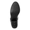 thumbnail image 4 of KAREN SCOTT Womens Black Croco Embossed Crisscross Straps Buckle Accent Francess Almond Toe Block Heel Zip-Up Booties 11 M, 4 of 4