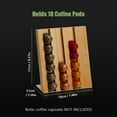 thumbnail image 2 of Coffee Pod Holder Capsule Rack Holds 18 Capsules Counter Coffee Pods Organizer Stand Storage Shelf for Home Cafe Hotel, 2 of 7