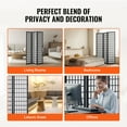 thumbnail image 6 of VEVOR Room Divider, 3 Panel Japanese Room Divider, Wood Folding Privacy Screen Indoor, Japanese Partition Dividers Portable Decoration Screens, for Room Separation Home Office Restaurant & Bedroom, 6 of 9