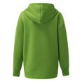 thumbnail image 4 of Plus Size Women Blouses Fall Relaxed Fit Hooded Long Sleeve Kimono One Shoulder with Buttons Down Solid Color Leisure Polyester Hoodies Sweatshirt(Green,XXXXXL), 4 of 7