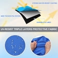 thumbnail image 4 of Funda de almacenamiento para bimini de barco Unique Bargains 600D de poliéster, color azul pacífico, ancho de 73" a 78" para 3 arcos y 4 arcos, 4 of 6