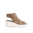 thumbnail image 3 of Cecelia New York Gianna Leopard Wedge Peep Toe Adjustable Ankle Strap Sandals (LEOPARD, 10), 3 of 5
