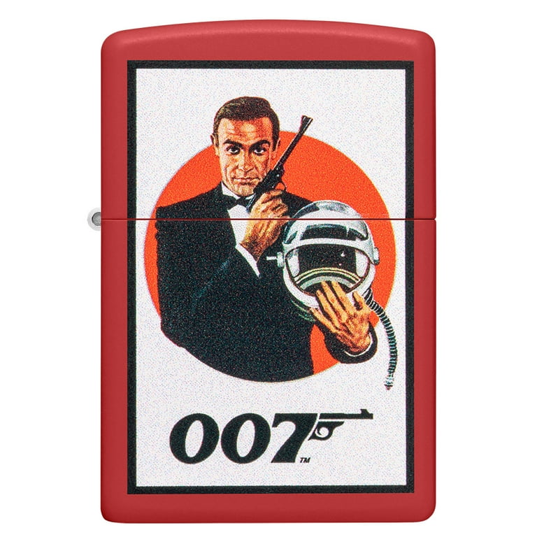 Zippo James Bond 007 Vintage Design Red Matte Pocket Lighter