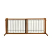 Richell Freestanding HL Pet Gate, Brown