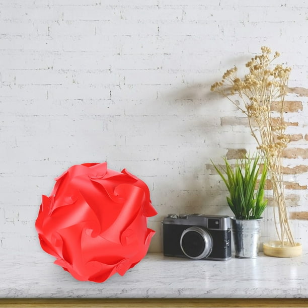 Pantalla de techo moderna de 25cm de diámetro elementos de IQ Ehuebsd rompecabezas pantalla de lámpara nórdica creativa bricolaje suministros para sala de estar
