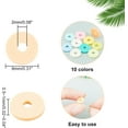 thumbnail image 4 of Handmade Polymer Clay Beads Disc/Flat Round Heishi Beads Mixed Color 8x0.5~1mm Hole: 2mm 10 colors 200pcs/color 2000pcs, 4 of 6