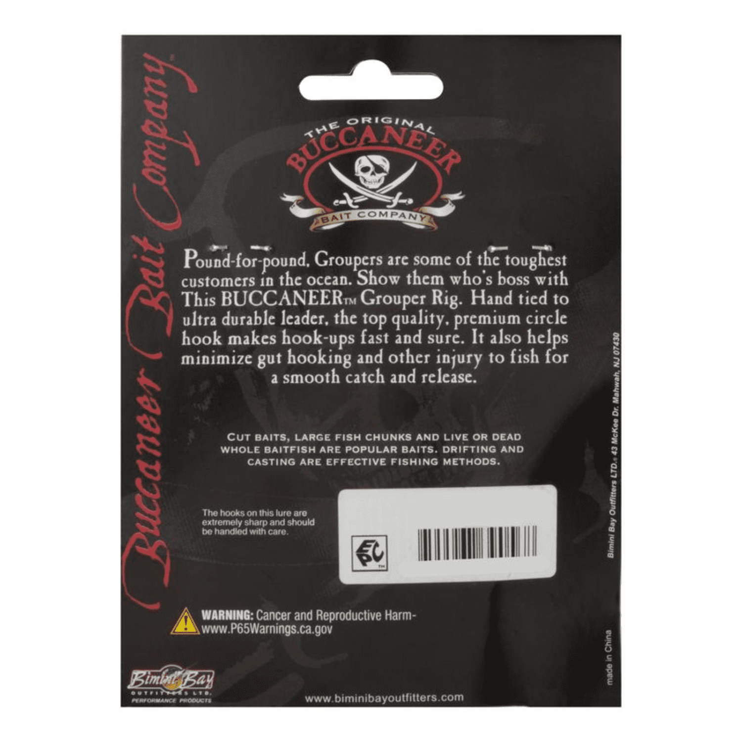 Buccaneer Grouper Fishing Rig 6 oz. – 7/0 Circle Hook