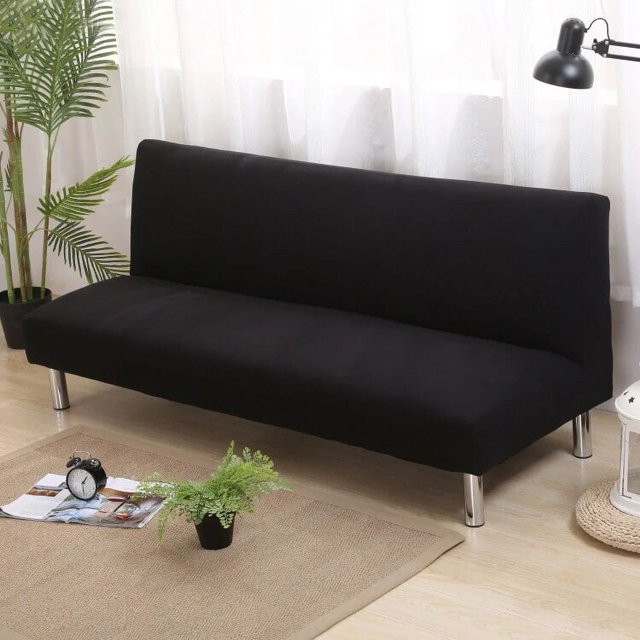 Color sólido sofá cama sin reposabrazos elástico apretado de cubierta de sofá elástico Flexible fundas de sofá para banquetes Hotel