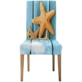 thumbnail image 2 of ZHANZZK Beach Starfish Stretch Chair Cover Protector Seat Slipcover for Dining Room Hotel Wedding Party Set of 6, 2 of 6