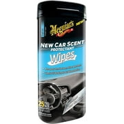 2PK Meguiars G4200 New Car Scent Protectant Wipes (25 Wipes)