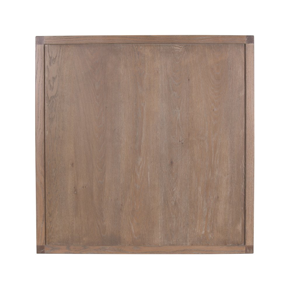 Porter Designs Lowell Solid White Oak Wood Coffee Table - Brown