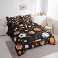 thumbnail image 3 of Homewish Cute Football Soccer Bedding Comforter Set 7pcs for Teen, Modern Ball Sports King Bedding Sets, Kawaii Stars Print Reversible Bed Sheets, Luxury Bedroom Decor, 3 of 7