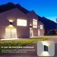 thumbnail image 3 of Lámpara de pared LED moderna impermeable de 12W iluminación de pared de aluminio para interiores y exteriores, 3 of 6