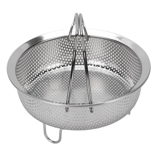 Panier Vapeur en Acier Inoxydable avec Poignée Pliable, Insert Multifonctionnel pour Cuiseur à Riz Électrique, Adapté aux Individus et aux Couples