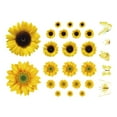 thumbnail image 1 of WIFKLSIIPG Sunflower Wall Stickers with 3D Butterfly, 27 PCS Removable Yellow Flower Wall, 1 of 7