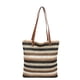 thumbnail image 1 of Bolso Playa Paja Tejido A Rayas Bohemio para Mujer, 1 of 9