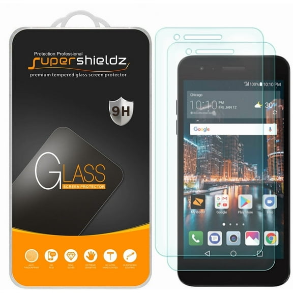 [2-Pack] Supershieldz for LG "Tribute Dynasty" Tempered Glass Screen Protector, Anti-Scratch, Anti-Fingerprint, Bubble Free