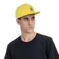 thumbnail image 6 of ZICANCN Annotation Art Artistic Baseball Caps, Trucker Hats for Men And Women, Adjustable Breathable Flat Caps, Yellow, 6 of 8