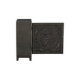 thumbnail image 4 of Linon Armoire d'Appoint de Rangement Grace Médaillon Sculpté en Bois Fini Gris Foncé, 4 of 13