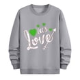 thumbnail image 4 of WAENQINLA Chandails Graphiques de la Saint-Valentin pour Hommes, Imprimé Cœur et Lettres, Col Rond, Manches Longues, Ample, 4 of 6