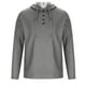 thumbnail image 2 of pstuiky Camisas casuales de manga larga para hombre, Blusa informal con capucha y manga larga con botones y cordón ajustable para hombre top de hombre s, 2 of 5
