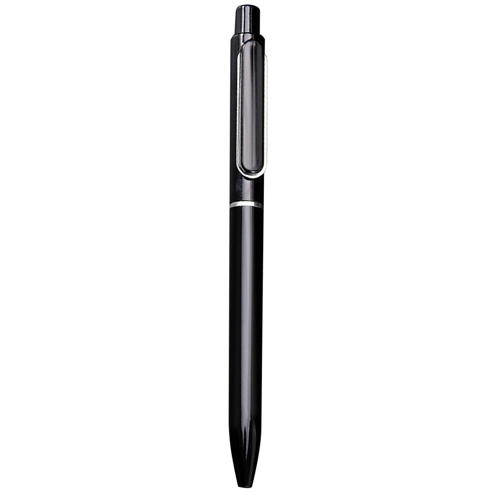 FXMLRLK 10Pcs Retractable Pens, 0.5mm Gel Pens Black Ink Rollerball Pen Medium Point Smooth Writing Quick Dry for Office Supplies Home Journaling Note Taking Business Meeting,Black
