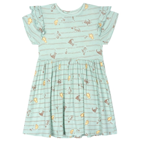 Disney Winnie the Pooh Toddler Girls' Short Sleeve Dress White