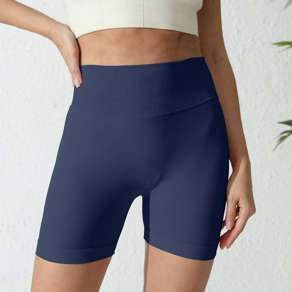 Njagoc3 Womens High - Waisted Compression Biker Shorts - Stretch for Summer Workout & Athleisure
