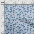 thumbnail image 2 of oneOone Cotton Cambric Light Grayish Blue Fabric Geometric Sewing Craft Projects Fabric Prints By Yard 56 Inch Wide, 2 of 6