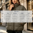 thumbnail image 3 of Mifsaly Quilted Puffer Jacket for Women Stand Collar Zip Up Long Sleeve Oversized Lightweight Winter Coat Fall Cold Weather Casual Warm Outerwear with Pockets Army Green,XL, 3 of 8