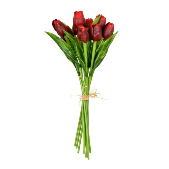 Vickerman 14" Artificial Red Tulip Bundle, 2 per pack