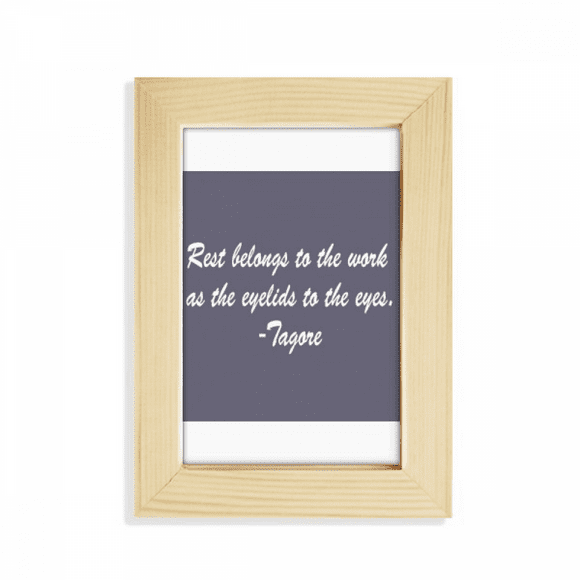 Qoutes Famous People Healing Rest Work Eyelid Eyes Desktop Display Photo Frame Picture Art Painting 5x7 inch