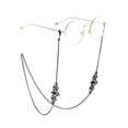 thumbnail image 2 of 3 Piezas Cadenas de Vidrio Cadena de Gafas de Murciélago de Halloween Gafas de Sol Góticas Collar de Gafas Gafas de Lectura Retenedor de Gafas de Murciélago Negro Cordones Accesorios de Fies, 2 of 5