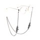 thumbnail image 2 of 3 Piezas Cadenas de Vidrio Cadena de Gafas de Murciélago de Halloween Gafas de Sol Góticas Collar de Gafas Gafas de Lectura Retenedor de Gafas de Murciélago Negro Cordones Accesorios de Fies, 2 of 5