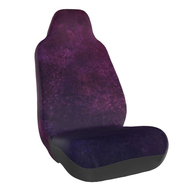 Wukai Black Dark Blue Purple Full Set Car Seat Covers with Soft Padding Universal Auto Front Seats Protector and Cushion Mat