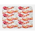 thumbnail image 1 of Watercolor Flower Bath Mat, Shaded Large Poppy and Tulip Flower Painting Spring Blooms Season, Non-Slip Plush Mat Bathroom Kitchen Laundry Room Decor, 29.5 X 17.5 Inches, Red White Orange, Ambesonne, 1 of 2