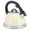 White, variant on Mr. Coffee Clarefield 2.4 Quart Stainless Steel Whistling Tea Kettle in Black