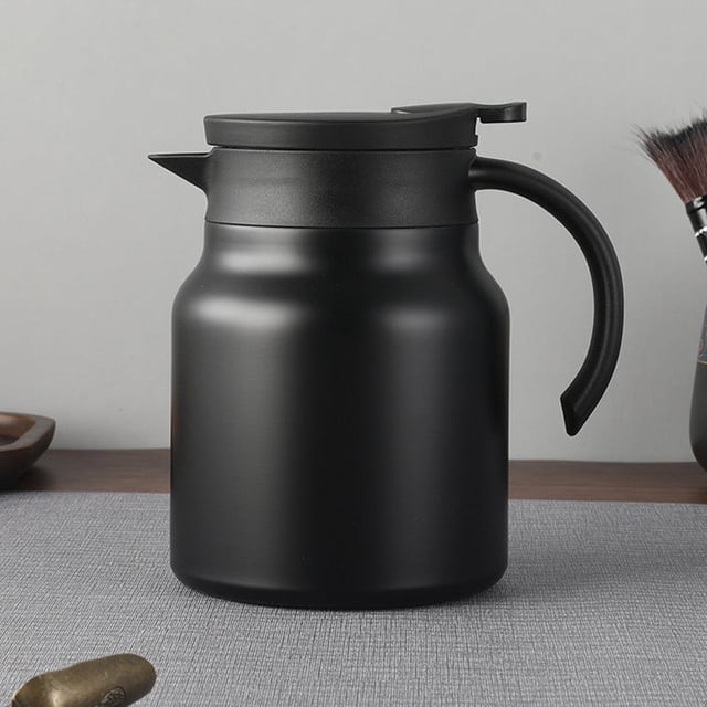 Portable Stainless Steel Kettle,Double Layer Tea Pot With Filter Screen