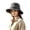 Black, variant on Quick Dry Safari Sun Hat Breathable Bucket Hat With Adjustable Chin Strap Uv Protection Travel Hat For Fishing Hiking Beach(Army Green-58Cm)