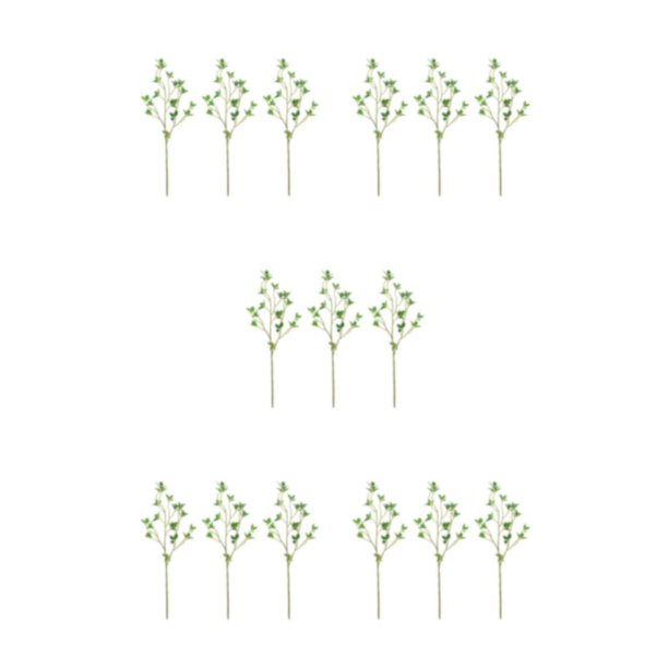 Injueey 3 unids/set plantas simuladas para decoración del hogar elegante durabilidad duradera fácil de limpiar verde Type2 NO2