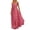 06-Red713, variant on XIAONU Womens Solid Maxi Dress Halter Strap Cutout Pleated Flowy Formal Evening Sundress