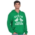 thumbnail image 5 of Funny Guess Who's Irish St Paddys Zip Up Hoodie Men's Women's Brisco Brands S, 5 of 6