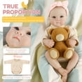 thumbnail image 6 of Keyohome Reborn Baby Dolls,18 inch Realistic Baby Doll, Lifelike Newborn Baby Dolls with Clothes and Toy Accessories Gift for Kids Age 3+, 6 of 9