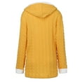 thumbnail image 6 of Winter Sweater Coat for Women Usmixi Knitted Sweater Coat for Women Fashion Horn Button Plus Size Hooded Outerwear Long Sleeve Solid Plush Patchwork Sweater Tops 2023 Jacket Holiday, 6 of 7