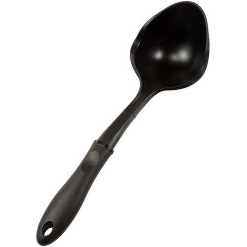 Mainstays Black Nylon Kitchen Ladle, SoftGrip Handle, Flexible Shaft, Dishwasher Safe Walmart