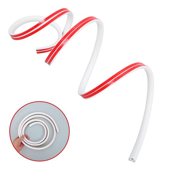 OFFIGAM Floor Cord Protector 1 Roll White PVC Cable Cover for Home and Office, Floor to Keep Environment Tidy