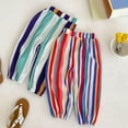thumbnail image 4 of Otqutp Children Pull On Joggers Toddler Summer Boys Girls Fashion Striped Prints Pants Trousers Outwear for Kids Clothing 1 to 6 Years, 4 of 4