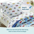 thumbnail image 5 of Wildkin Kids 4 Pc Toddler Cotton Bed in a Bag for Boys & Girls (Trains, Planes & Trucks Blue), 5 of 7